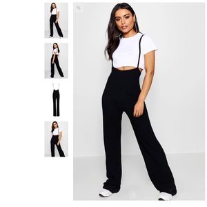 Crop T-Shirt Strappy Jumpsuit Co-ord Set